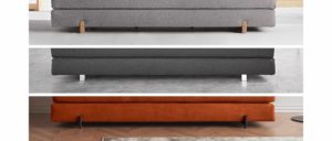 Schlafsofa SIGMUND von Innovation skandinavisches Design, Daybed mit Holzfüßen oder Metallfüßen - Liegefläche 80x200cm, 160x200cm