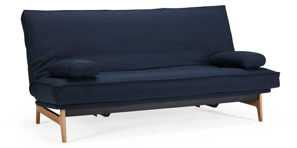 ASLAK Schlafsofa von Innovation, Sofabett mit hellen Holzfüßen - Liegefläche 120x200 cm oder 140x200 cm