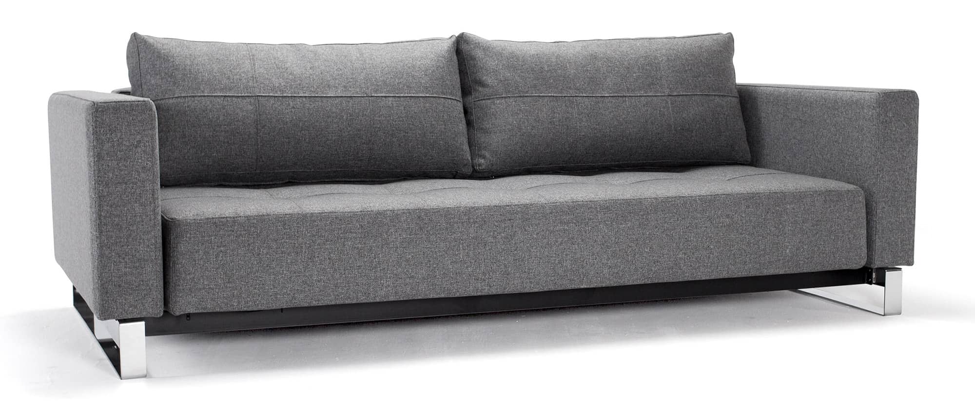 graues Lounge Sofa CASSIUS DELUXE EXCESS von Innovation, Gästebett für 2 Personen - Liegefläche 155x200 cm