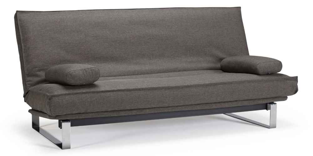 MINIMUM Schlafsofa von Innovation mit Chromkufen, Sofabett für jeden Tag - Liegefläche 140x200 cm