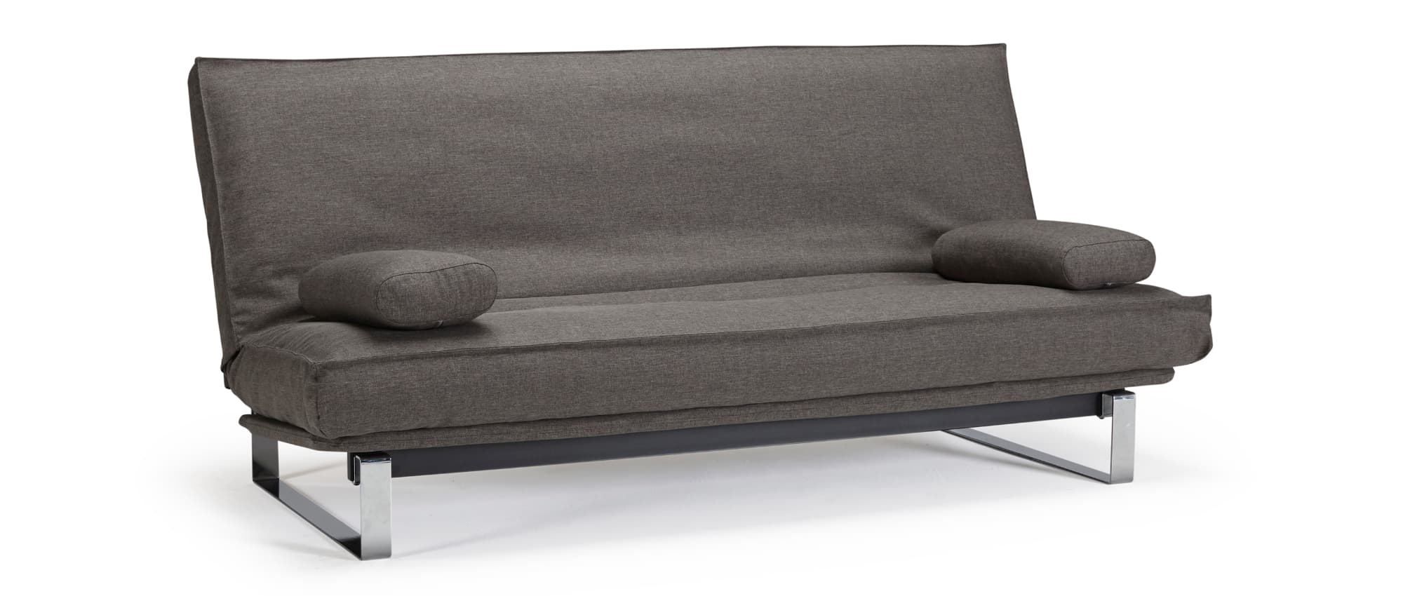 Schlafsofa MINIMUM von Innovation mit Chromkufen, Sofabett für jeden Tag, 2 Personen Dauerschläfer Sofa - Liegefläche 140x200 cm
