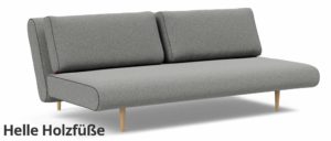Graues UNFURL LOUNGER Schlafsofa von Innovation, Lounge Sofa Gästebett mit verstellbarer Rückenlehne und ohne Armlehnen - 140x200 cm