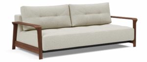 Schlafsofa weiss Innovation RAN DELUXE, Lounge Sofa mit Gästebett-Funktion - Liegefläche 155x200cm